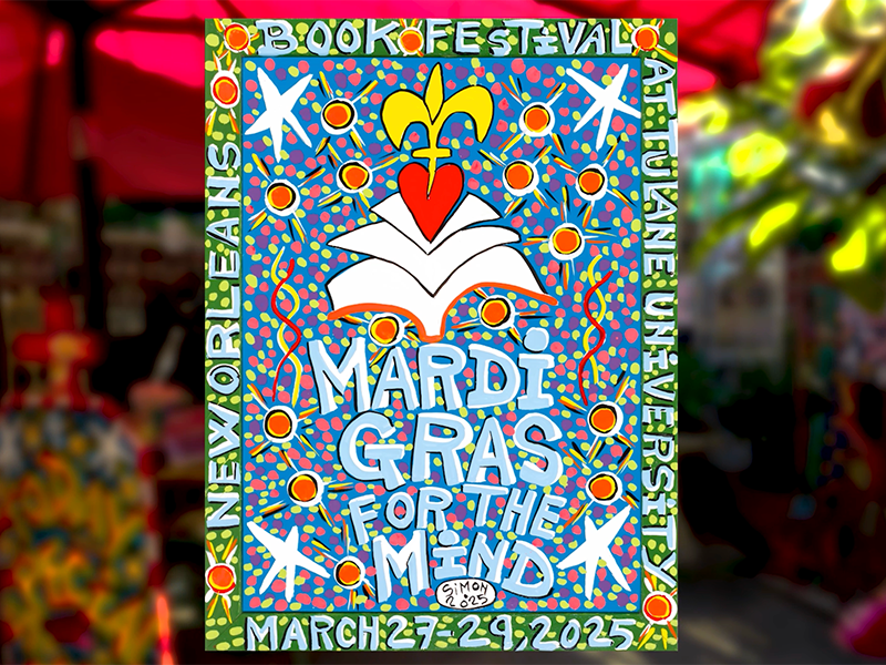 2025 New Orleans Book Festival Poster by Simon