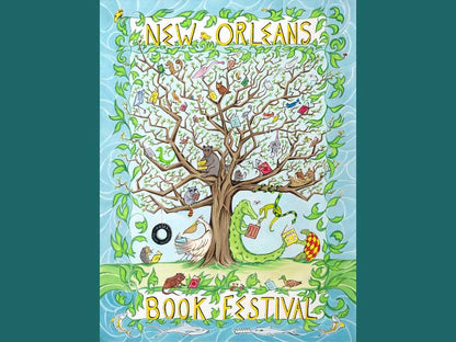2023 New Orleans Book Festival Poster by Alex Beard