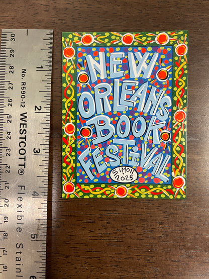 2025 New Orleans Book Festival Commemorative Magnet