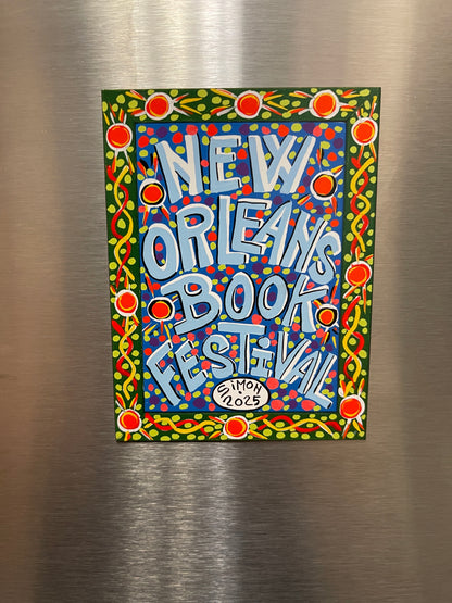 2025 New Orleans Book Festival Commemorative Magnet