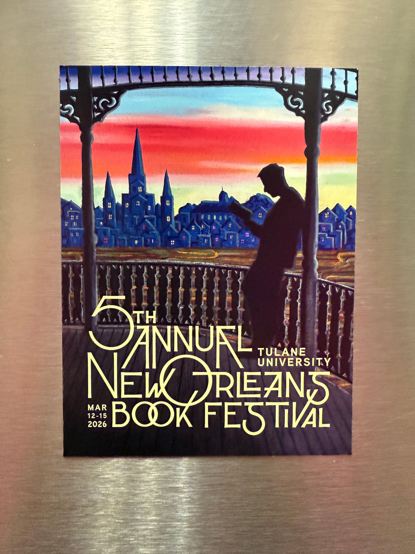 2026 New Orleans Book Festival x Francis X. Pavy Commemorative Magnet