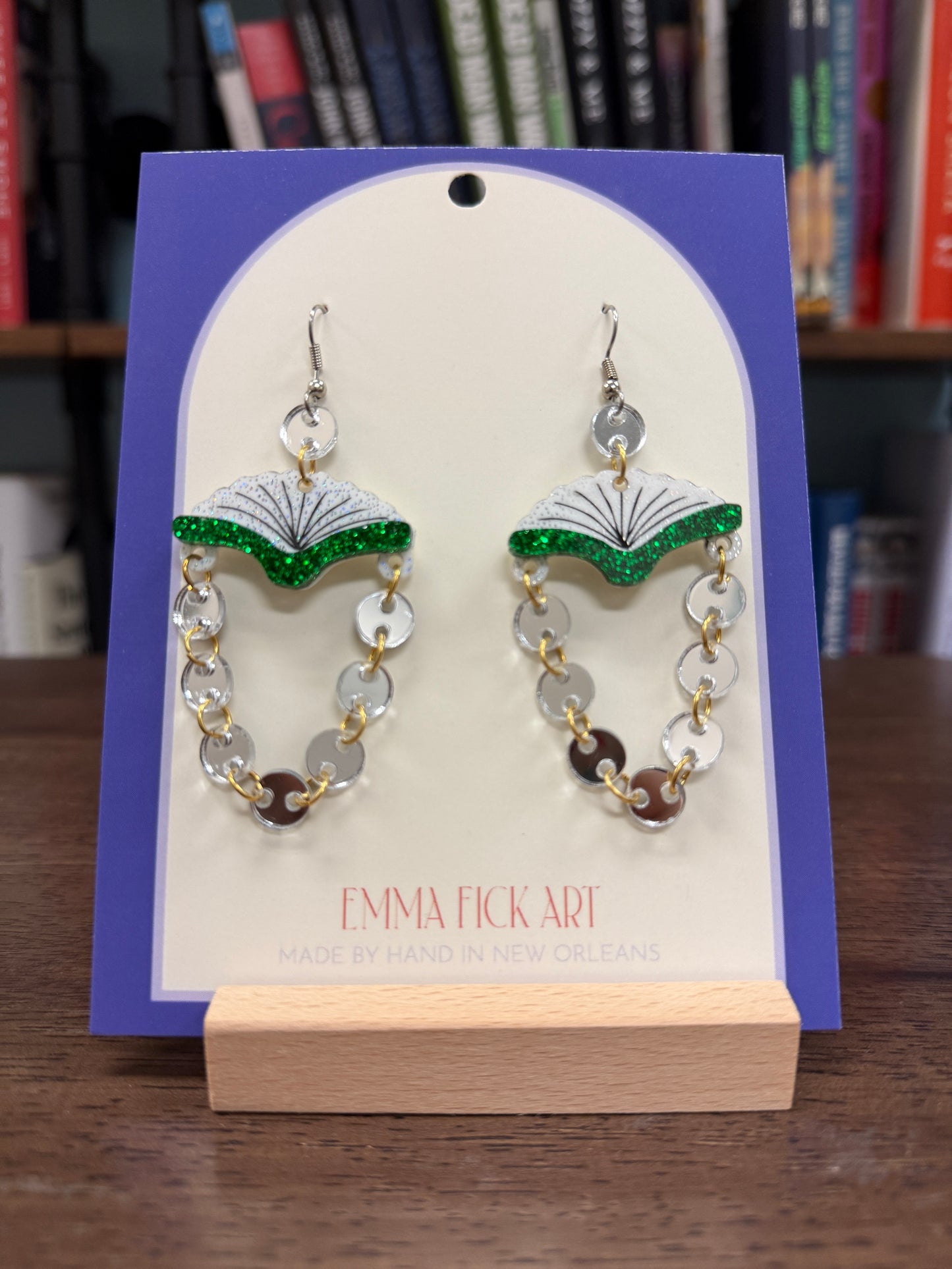Open Book Earrings by Emma Fick