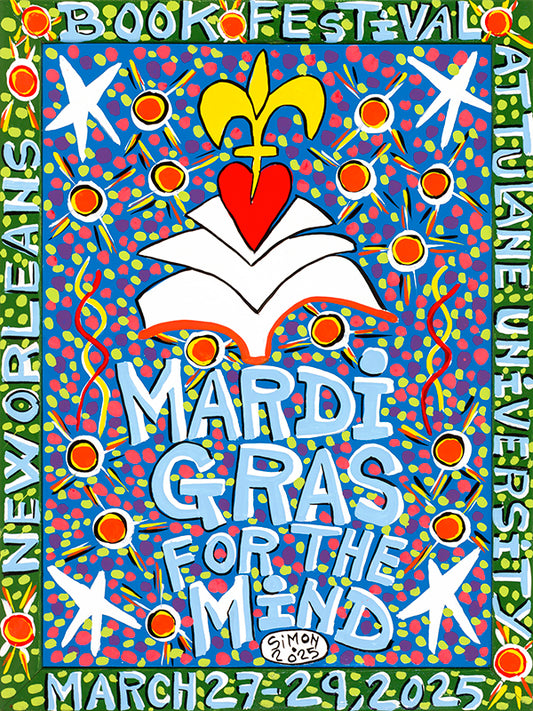 2025 New Orleans Book Festival Poster by Simon