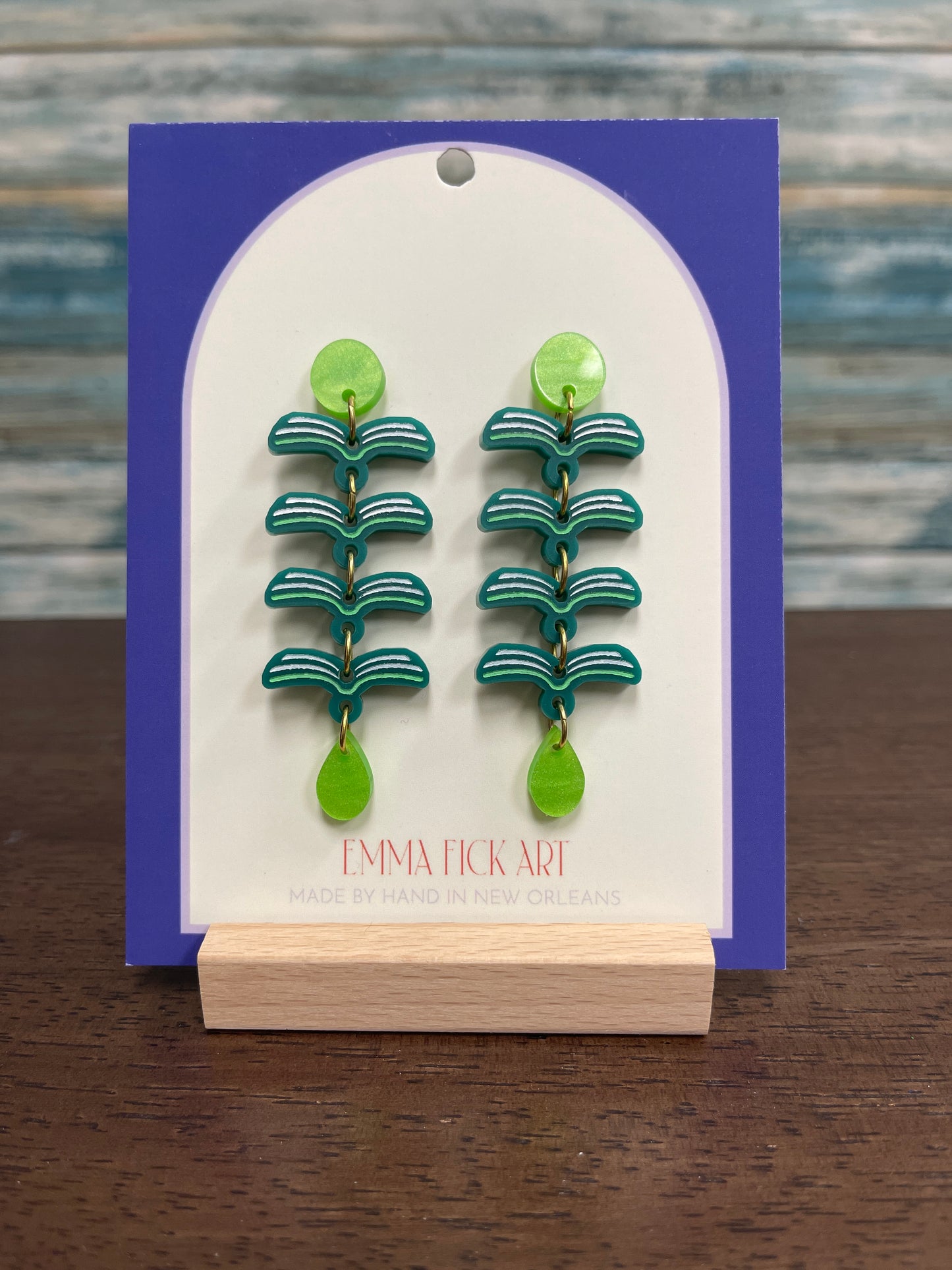 Quadruple Book Earrings by Emma Fick